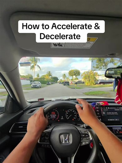 Learning how to increase speed and slowing down is important when you are driving. Control that heavy foot when pressing on those pedals. Accelerate gradually, maintain steady speed, and brake early for smooth, controlled stops - drive comfortably and safely with DriversEd.com #driversedcom #drivingtips #drivinglesson #drivinginstructor #howtodrive
