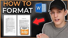 How to EASILY format a Kindle Ebook and Paperback book using Microsoft Word