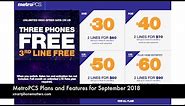 MetroPCS Plans and Features for September 2018