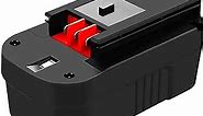 Upgraded to 3.6Ah Ni-Mh HPB18 Replacement for Balck and Decker 18 Volt Battery Compatible with Black and Decker 18V HPB18 244760-00 A1718 FS18FL FSB18 Firestorm 18 Volt Cordless Power Tools (Black)