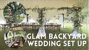 Luxury Backyard Wedding Behind the Scenes...and it RAINED! | Day in the Life of a Wedding Planner