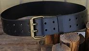 TOURBON 2-Inch Work Belt in Heavy Top/ Full Grain Leather