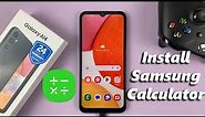 How To Install Samsung Calculator On Samsung Galaxy A14
