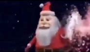 Santa running towards earth and destroys the world