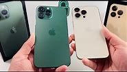 iPhone 13 Pro Max Alpine Green vs Gold Color Comparison