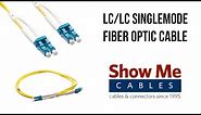 LC/LC 9/125 Singlemode Duplex Fiber Patch Cable - OS1