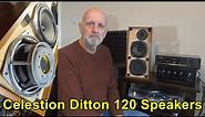Celestion Ditton 120 Bookshelf Speakers Review. Smaller Ditton 15 Vinatge HiFi Audio