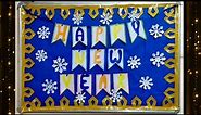 New Year School Bulletin Board | Happy New Year Display Board Idea | New Year Notice Board ideas