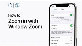 How to zoom in on your iPhone or iPad screen with Window Zoom — Apple Support
