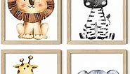 Elarta Animal Prints for Nursery - Safari Nursery Decor for Boys (8x10 Unframed) Jungle Animal Nursery Decor - Safari Wall Decor - Kids Wall Art - Baby Boy Nursery Wall Decor - Nursery Room Décor