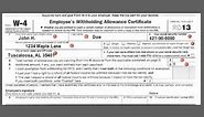 How to complete the Federal W-4 Income Tax Withholding Form