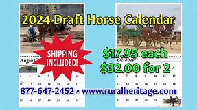 Draft Horse calendars are here!