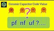 Capacitor code value |100-102-103-104