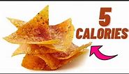 5 CALORIE SPICY TORTILLA CHIPS- Low calorie chips recipe