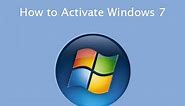 How To Activate Windows 7