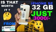 Unboxing Refurbished IPHONE SE in grade D- | ₹3028/- | unboxing IPHONE SE from cashify supersale