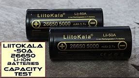 LiitoKala Lii - 50A 5000mAh 26650 Batteries: Test