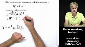 Unit Conversions with Area and Volume