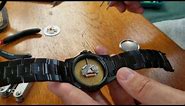 DIY watch battery replacement of Japan Movement Geneva based Penguin Watch.