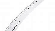 French Curve/L Square Ruler Solid Aluminum Vary Form French Curve Hip Measuring Curve Ruler for Making Crafts Sewing Design Supplies (Curve)