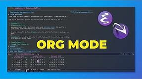 Learn Emacs Org Mode: Spacemacs Intro Tutorial
