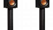 ECHOGEAR Universal Floor Speaker Stands - Vibration-Absorbing MDF Design Works with Klipsch, Polk, JBL & Other Bookshelf Speakers Or Studio Monitors - Includes Sound Iso Pads & Carpet Spikes