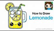 How to Draw Lemonade Easy and Cute