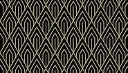 Peel and Stick Geometric Wallpaper Black and Gold Wallpaper Decorative Dark Art Deco Self Adhesive Contact Paper Removable Modern Wallpaper Geometric Pattern for Dresser Furniture 17.7”x236”