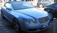 Baby Blue Bentley Continental GTC
