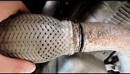 How to replace exhaust flex pipe.