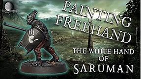 Painting Freehand | The White Hand of Saruman