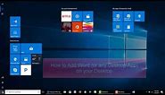 How to Pin a Program on Your Start Menu, Taskbar and Desktop in Windows 10