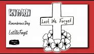 How to Draw a Lest We Forget Cross | Anzac / Remembrance Day Art