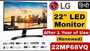 LG 22MP68VQ 22 inch Monitor Review | Best led monitor | Best gaming monitor under 10000