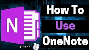 How to Use OneNote 2016