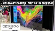 Hisense Rocks the TV World with Its Awesome U8K 100-Inch 4K miniLED TV. Only $5K Street! CEDIA 2023