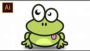 How To Create a Frog Easily | Flat Frog Vector Art | Adobe Illustrator CC