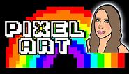 animated PIXEL ART rainbow