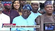 TRENDING: President-Elect, Bola Tinubu Addresses Nigerians After Returning To Nigeria