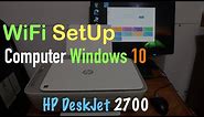 HP DeskJet 2700 WiFi SetUp Computer Windows 10 !!