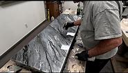 Watch how I created this Stone Gray epoxy countertop, using Stone Coat epoxy! KCDC Designs