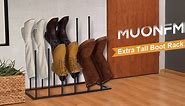 Extra Tall Boot Rack, Metal Boot Organizer for Tall Boot Storage, Shoe Storage Fit for Tall Knee-High, Hiking, Riding, Rain or Work Boots in Closet, Bedroom, Entryway, Outdoor, Holds 6 Pair