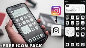Customise App Icons on iPhone (iOS 14) || How-to || Free iOS 14 Icon Pack