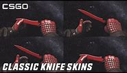 CS:GO - CLASSIC KNIFE SKINS [All Knives Showcase]