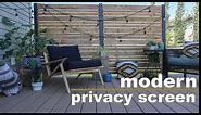 DIY Deck Privacy Screen // Do It Yourself Privacy Wall