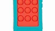 Nuby Baby Teething Toy - BPA Free - 3+ Months - Giggle Bytes Sensory Popper Cellphone - Aqua