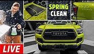 SPRING CLEANING! 🟢 LIVE Wash of an Electric Lime Green Toyota Tacoma TRD Pro