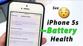 How to See Battery Health in iPhone 5s - How to Check Battery Health of iPhone 5s🔥🔥.