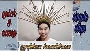 Vlog# 41: How to make Mythical goddess Headdress from recycled materials || Quick & Easy Steps