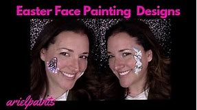 Easter Face Painting Ideas and Tutorial from Arielpaints